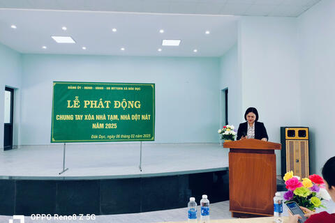XÃ ĐĂK DỤC TỔ CHỨC LỄ PHÁT ĐỘNG THI ĐUA CHUNG TAY XÓA NHÀ TẠM, NHÀ DỘT NÁT NĂM 2025